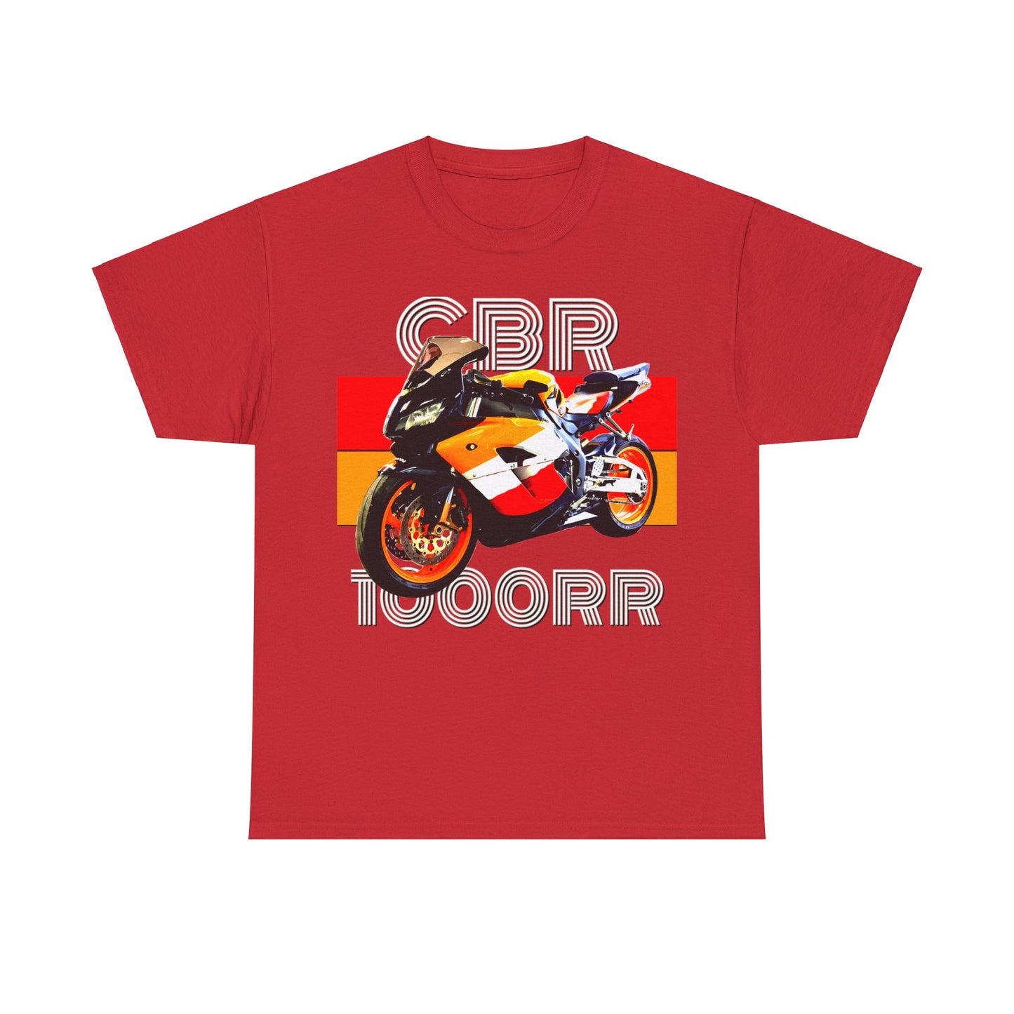 CBR 1000RR Motorcycle, Vintage Street Bike, Street Motorcycle, Sport Bike Heavy Cotton Tee