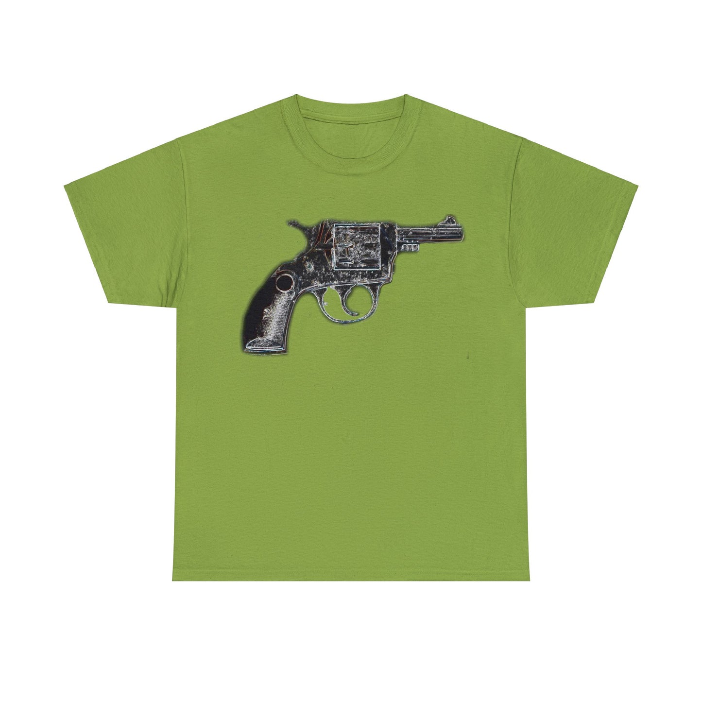 Vintage Pistol Revolver 22 Caliber Heavy Cotton Tee
