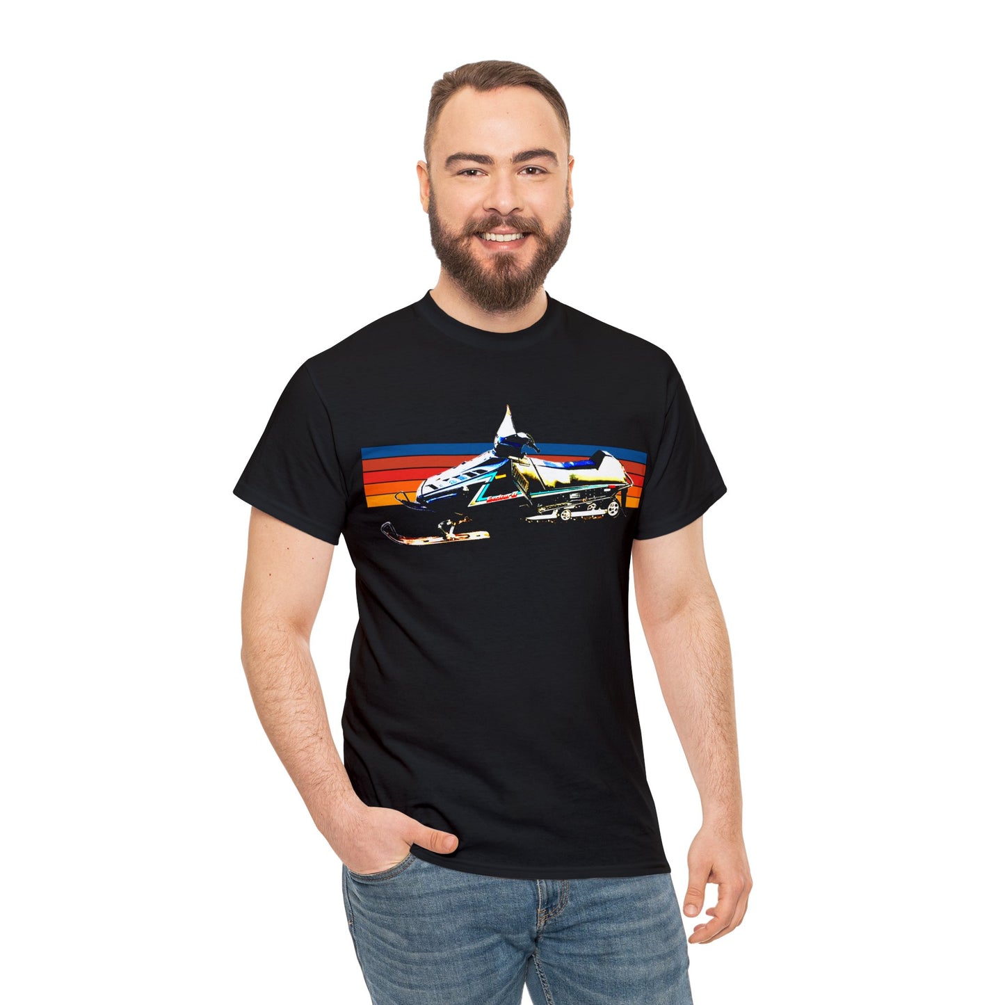 Vintage Exciter 2 Snowmobile, 1990s Snow Mobile, Snow Machine Heavy Cotton Tee