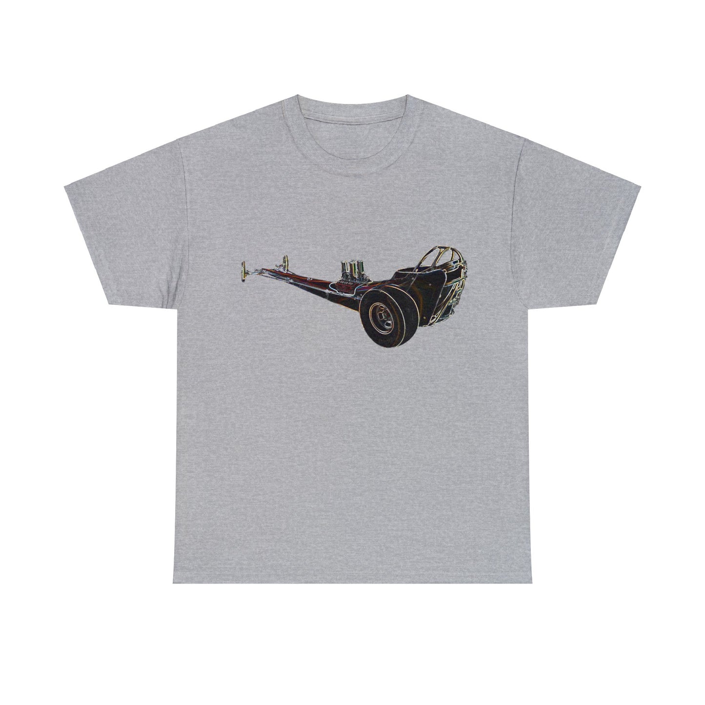 Vintage Drag, Retro Drag, Dragster, Vintage Dragster, Race Car Heavy Cotton Tee