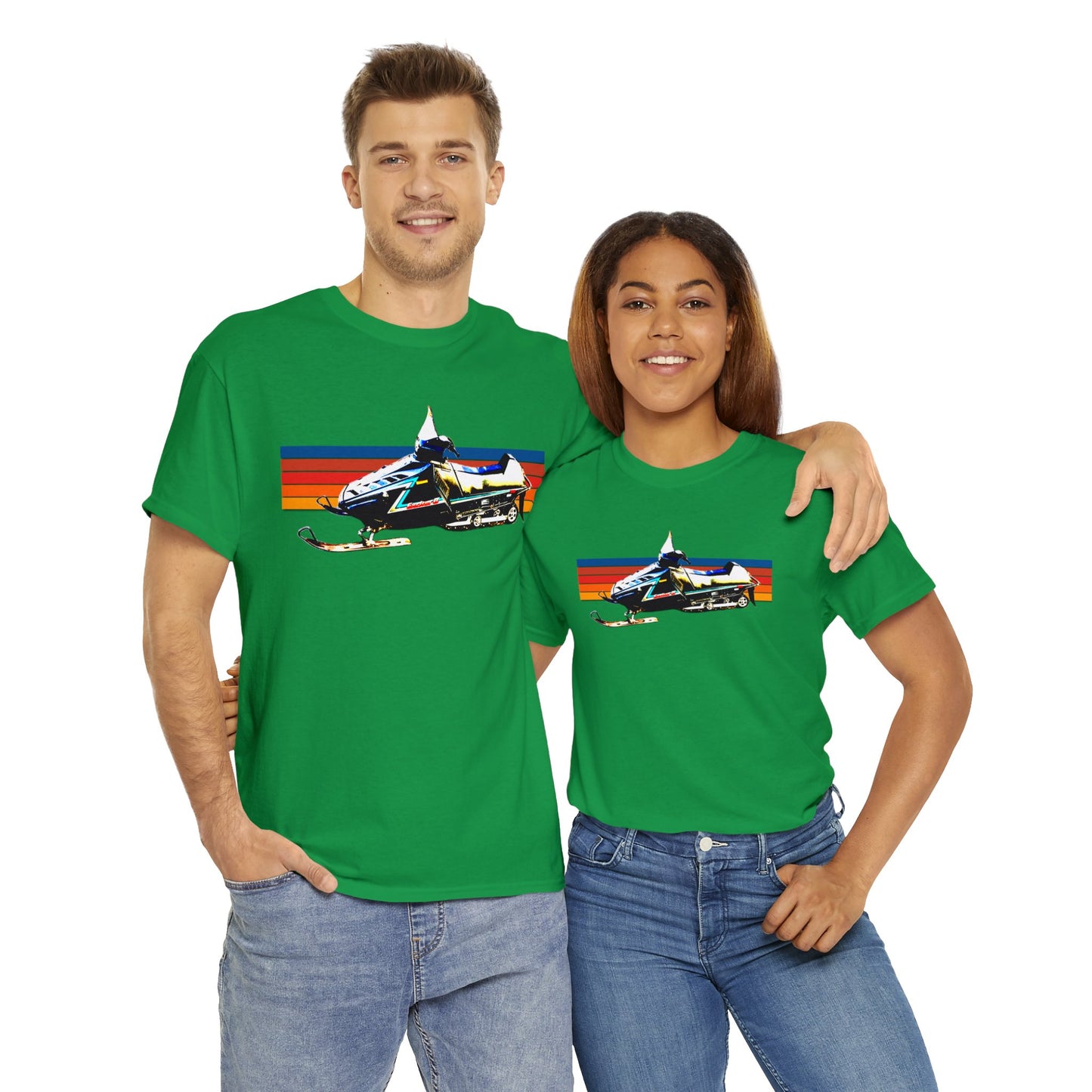 Vintage Exciter 2 Snowmobile, 1990s Snow Mobile, Snow Machine Heavy Cotton Tee