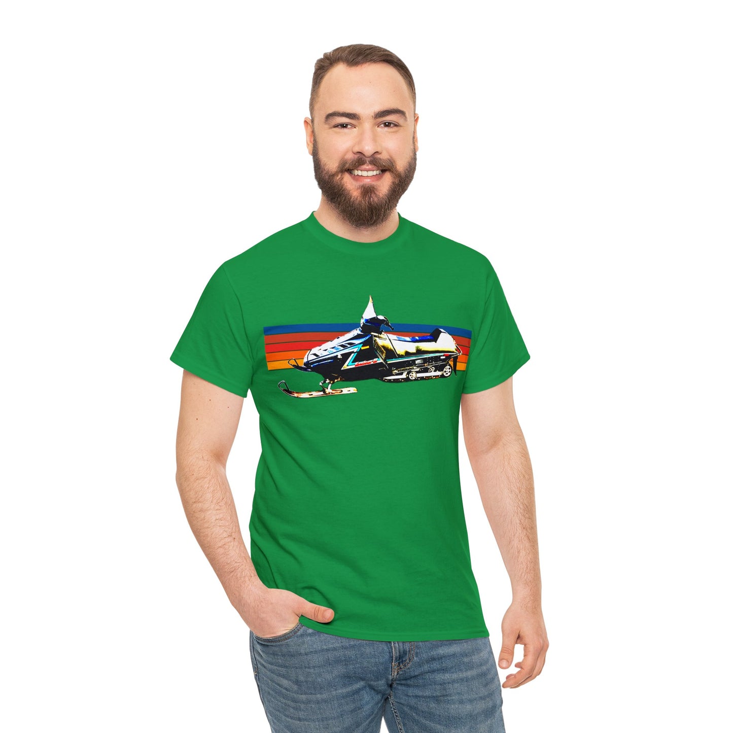 Vintage Exciter 2 Snowmobile, 1990s Snow Mobile, Snow Machine Heavy Cotton Tee