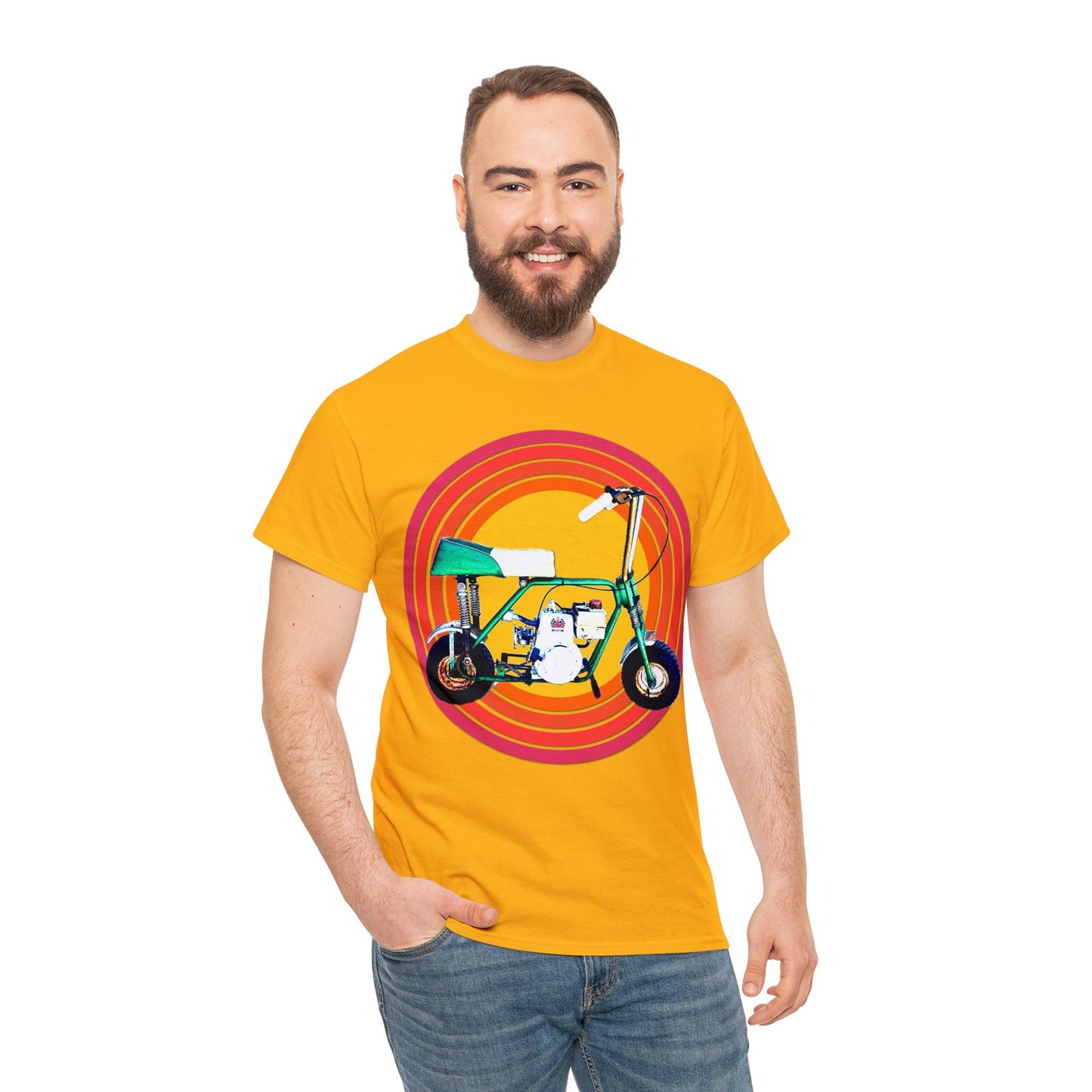 Mini Bike, Scooter, Vintage, Retro, Motorcycle, Moped, 1960's, Sears Heavy Cotton Tee