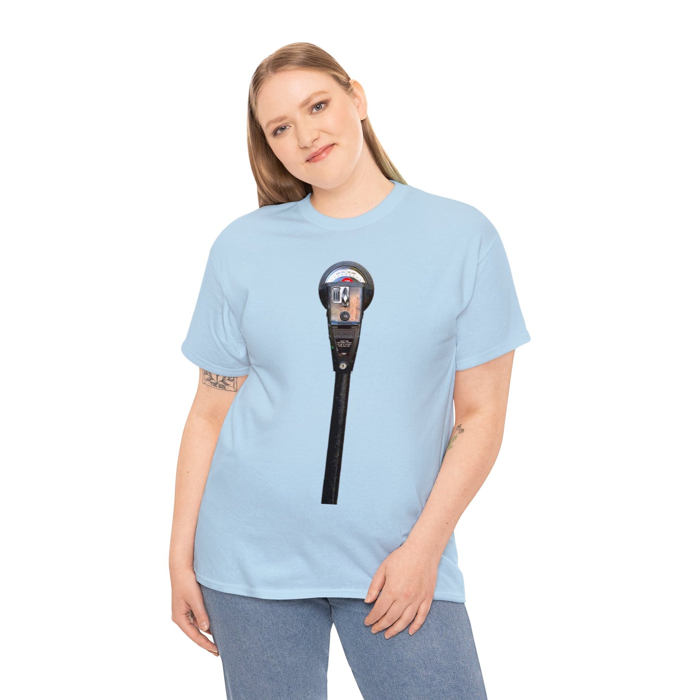 Parking Meter, Vintage Parking Spot Meter, Coin Operated Parking Meter Timer Heavy Cotton Tee