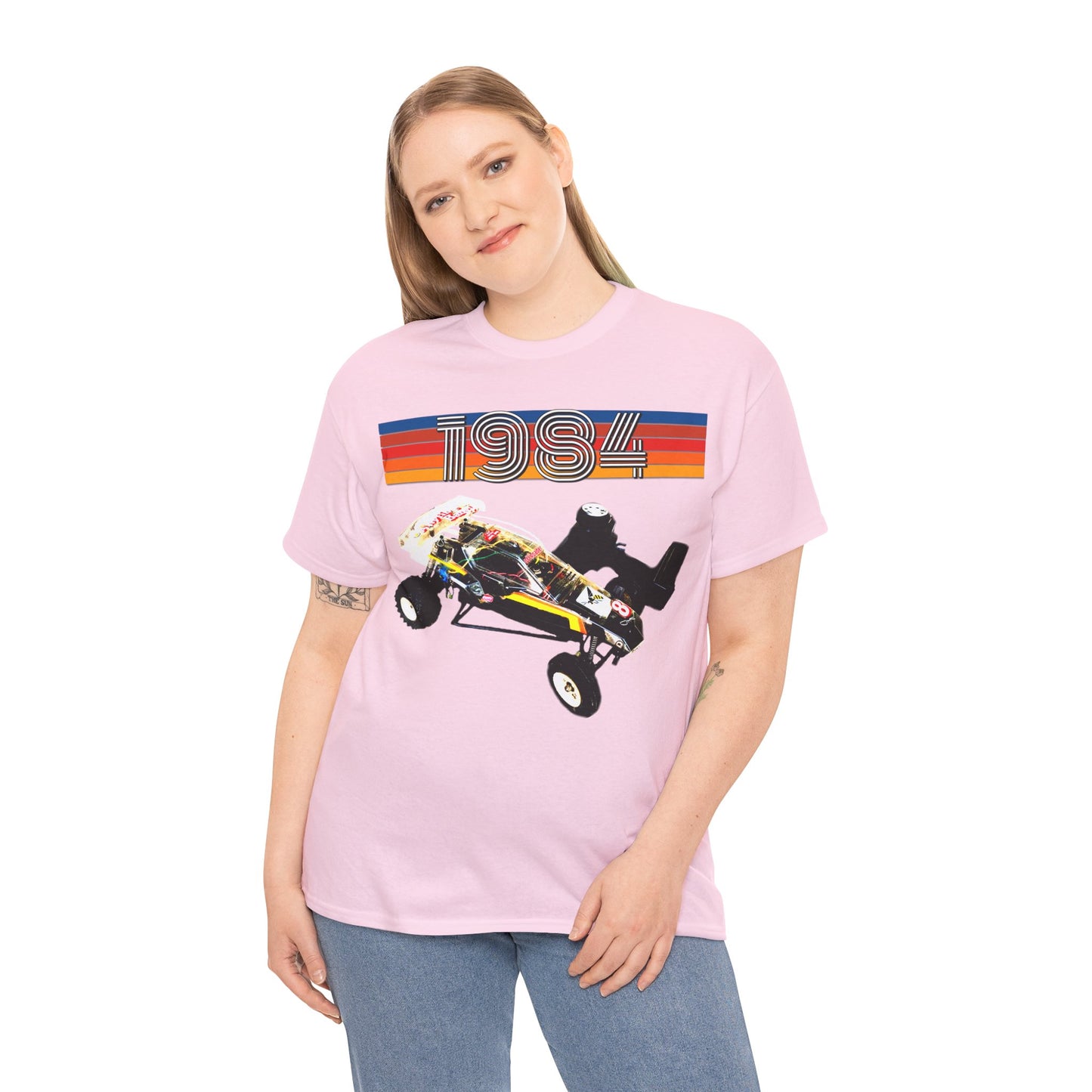 Vintage RC Hornet Car, Dune Desert Buggy, Sand Rail Car, Off Road Cart Heavy Cotton Tee