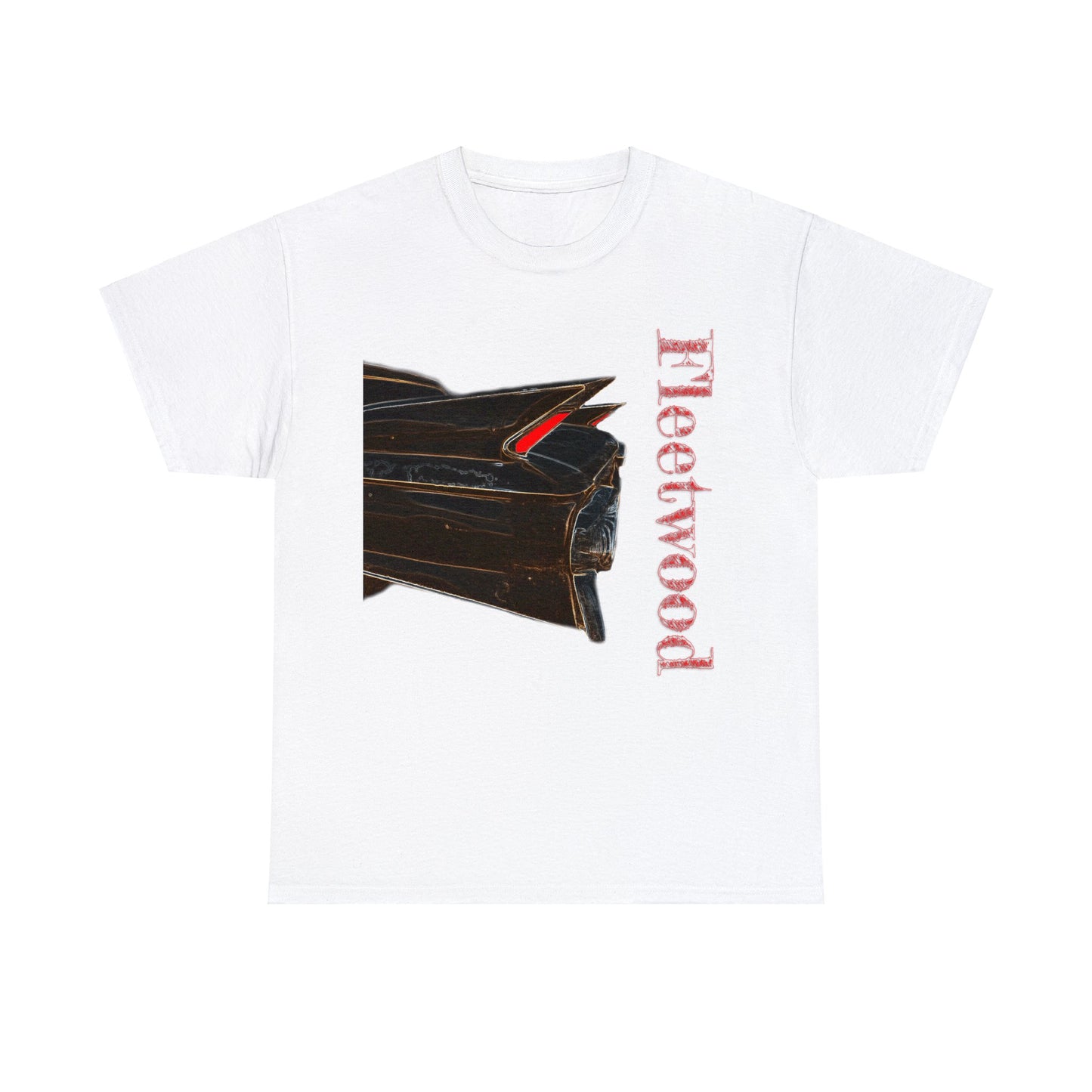 Caddy Fleetwood 1961 Vintage Tail Fins, Vintage American Car Heavy Cotton Tee