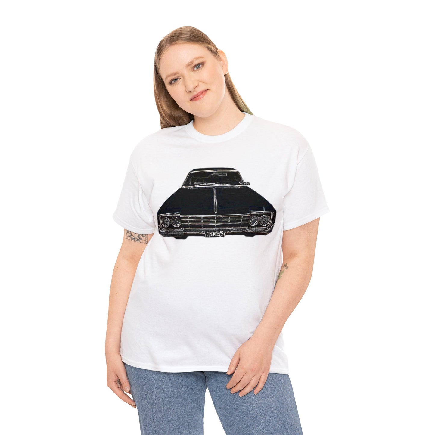 1965 Oldsmobile, Vintage Car, Retro Car Heavy Cotton Tee