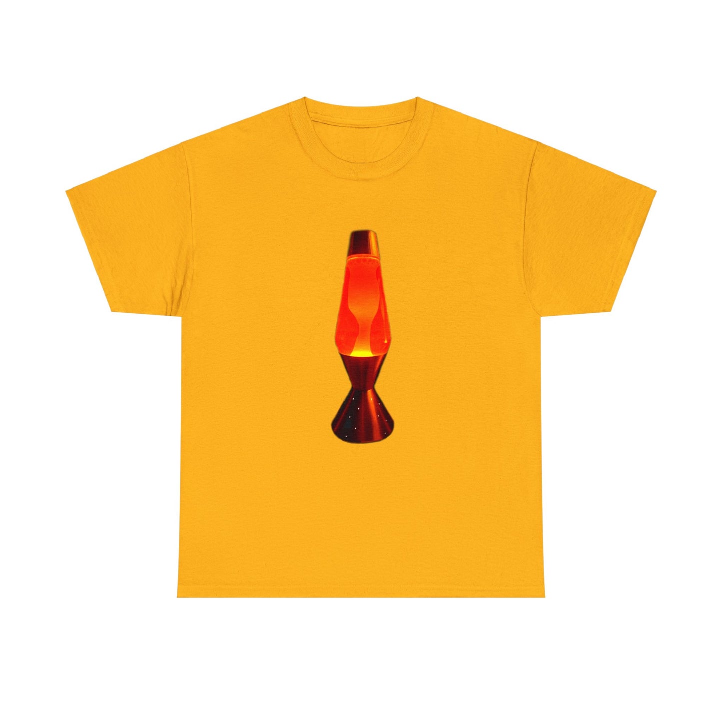 Orange Lava Lamp, Retro Lava Lamp, 1970s lighting Heavy Cotton Tee