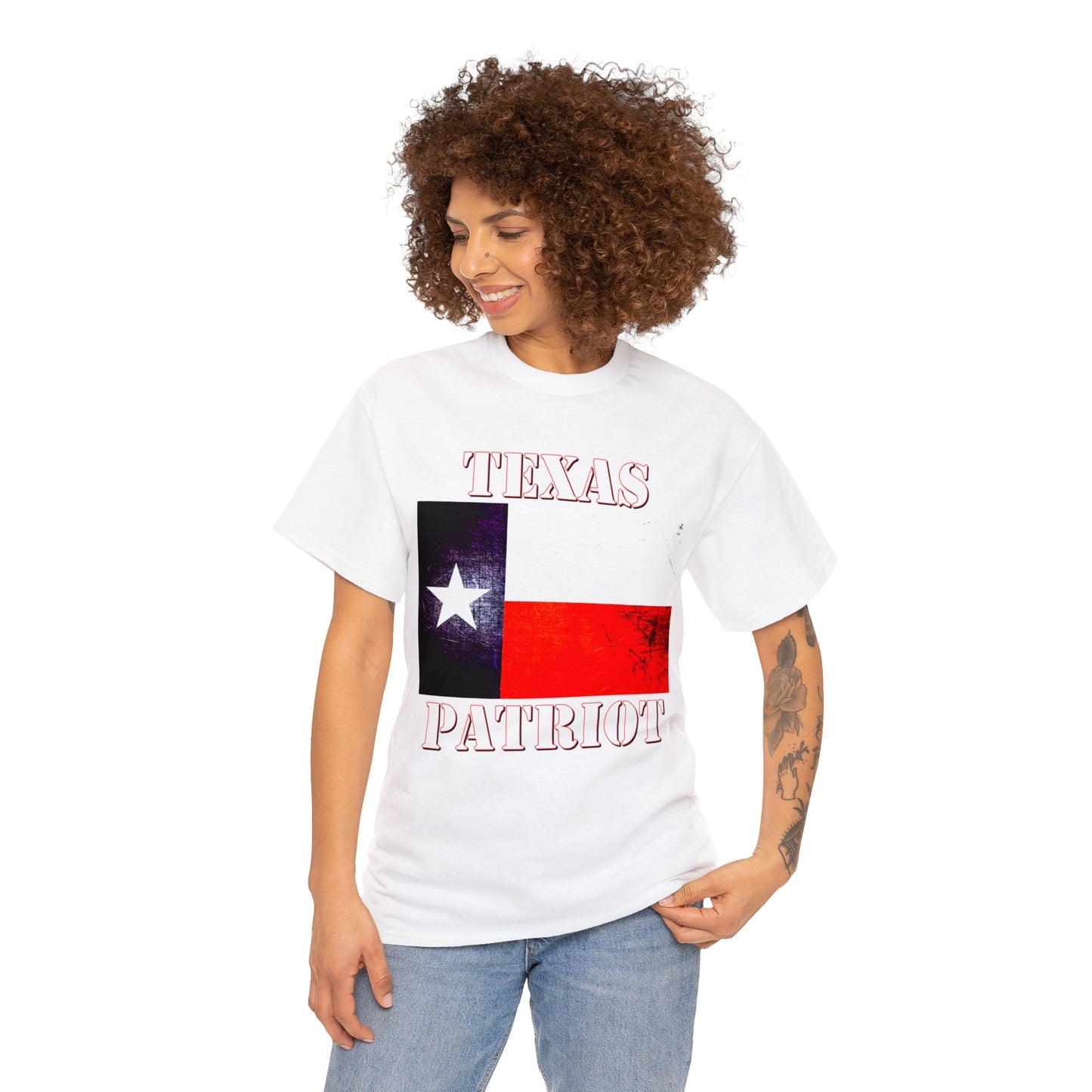 Texas Patriot Texas Pride Texan Heavy Cotton Tee