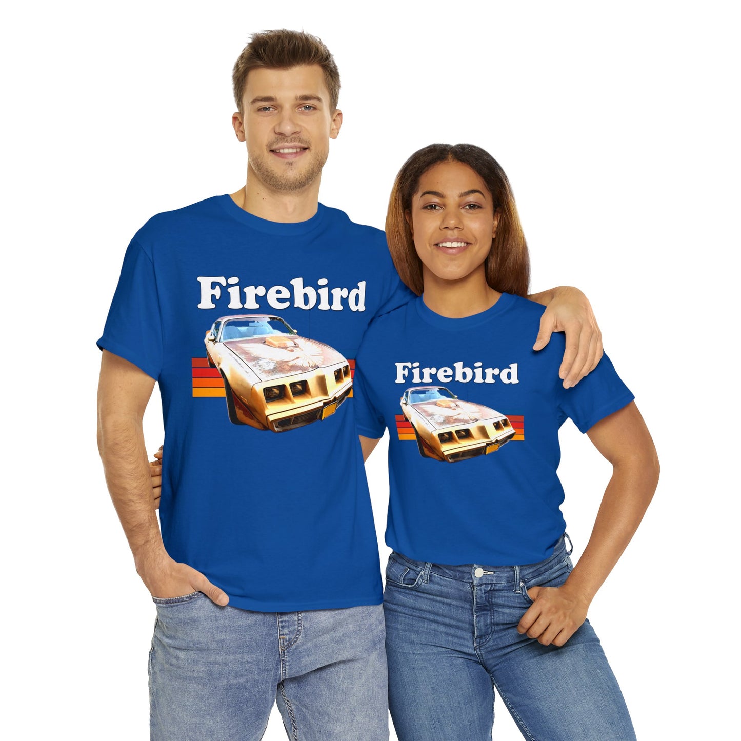 Vintage Firebird Car, Trans Am Car, Retro 1970s Car, Antique Fire Bird Heavy Cotton Tee