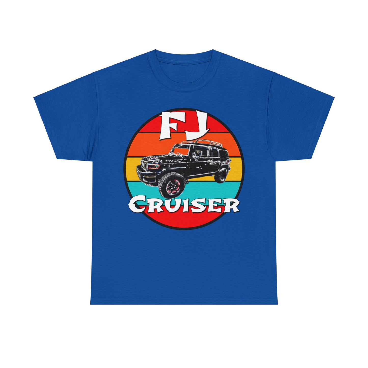 FJ Cruiser 4x4 Off Road Truck Vintage Retro Heavy Cotton Tee