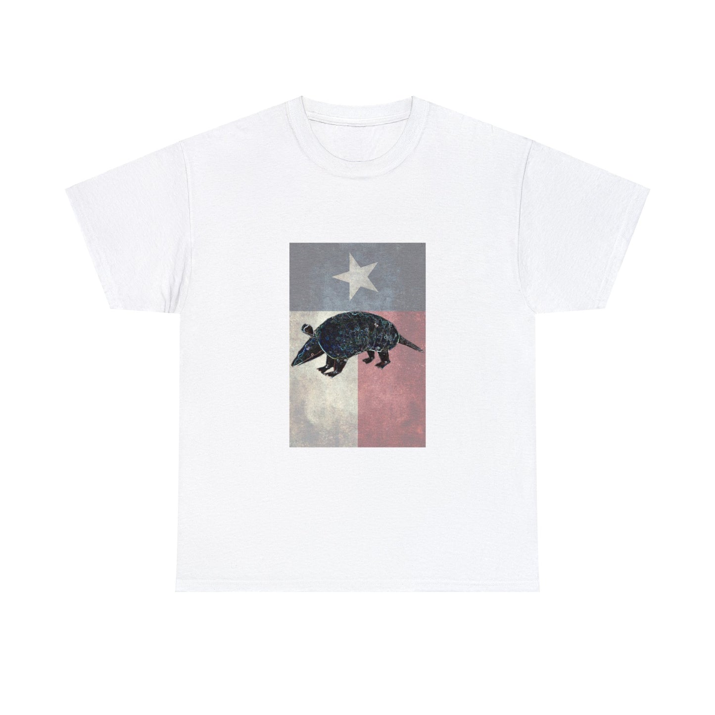 Vintage Texas Flag Armadillo Heavy Cotton Tee