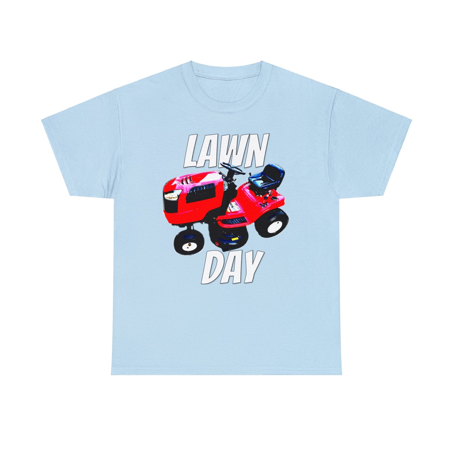 Vintage Riding Lawn Mower, Lawn Mowing Tractor, Ride On Mower Heavy Cotton Tee