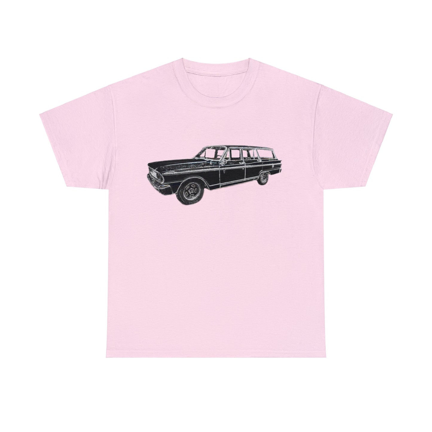 Vintage 1960s Station Wagon, Station Wagon, Family Car Heavy Cotton Tee