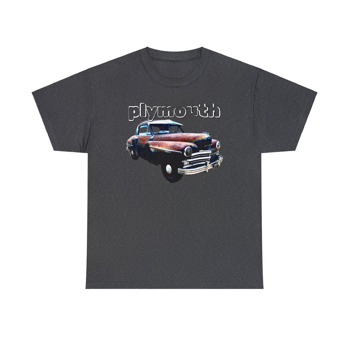 Plymouth Deluxe Business Coupe, Vintage Car, Retro American Automobile Heavy Cotton Tee