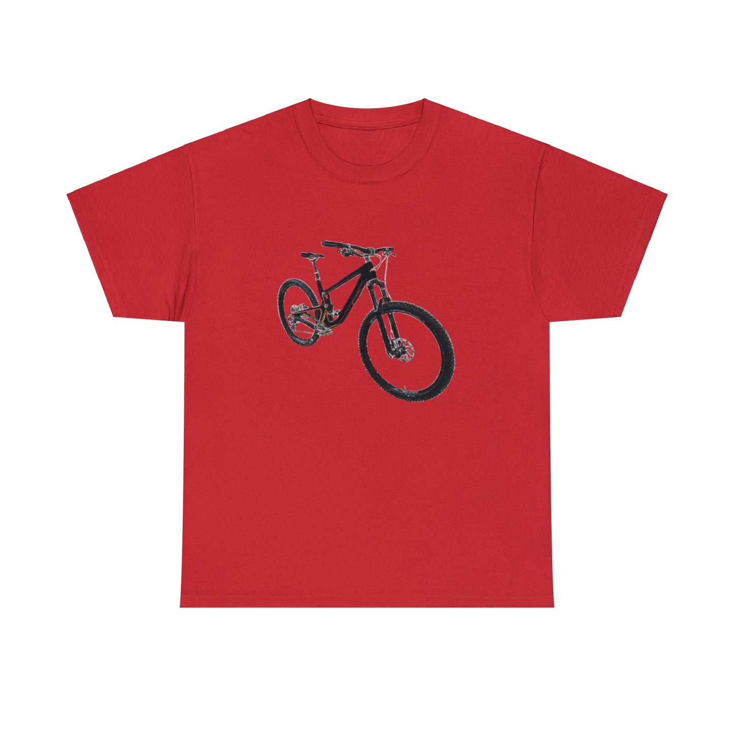Mountain Bike, Mountain Biker, Full Suspension Mountain Bike, MTB Heavy Cotton Tee
