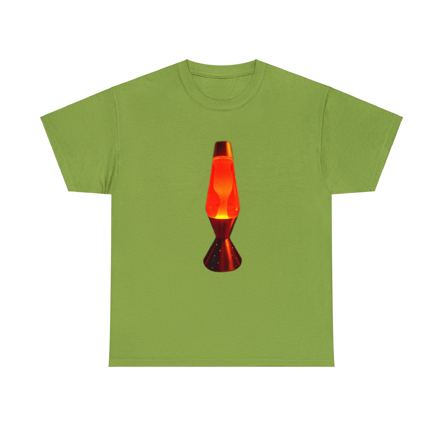 Orange Lava Lamp, Retro Lava Lamp, 1970s lighting Heavy Cotton Tee