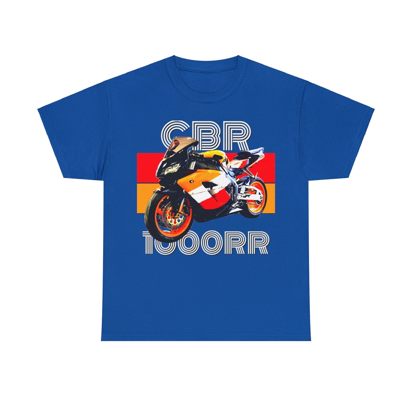 CBR 1000RR Motorcycle, Vintage Street Bike, Street Motorcycle, Sport Bike Heavy Cotton Tee