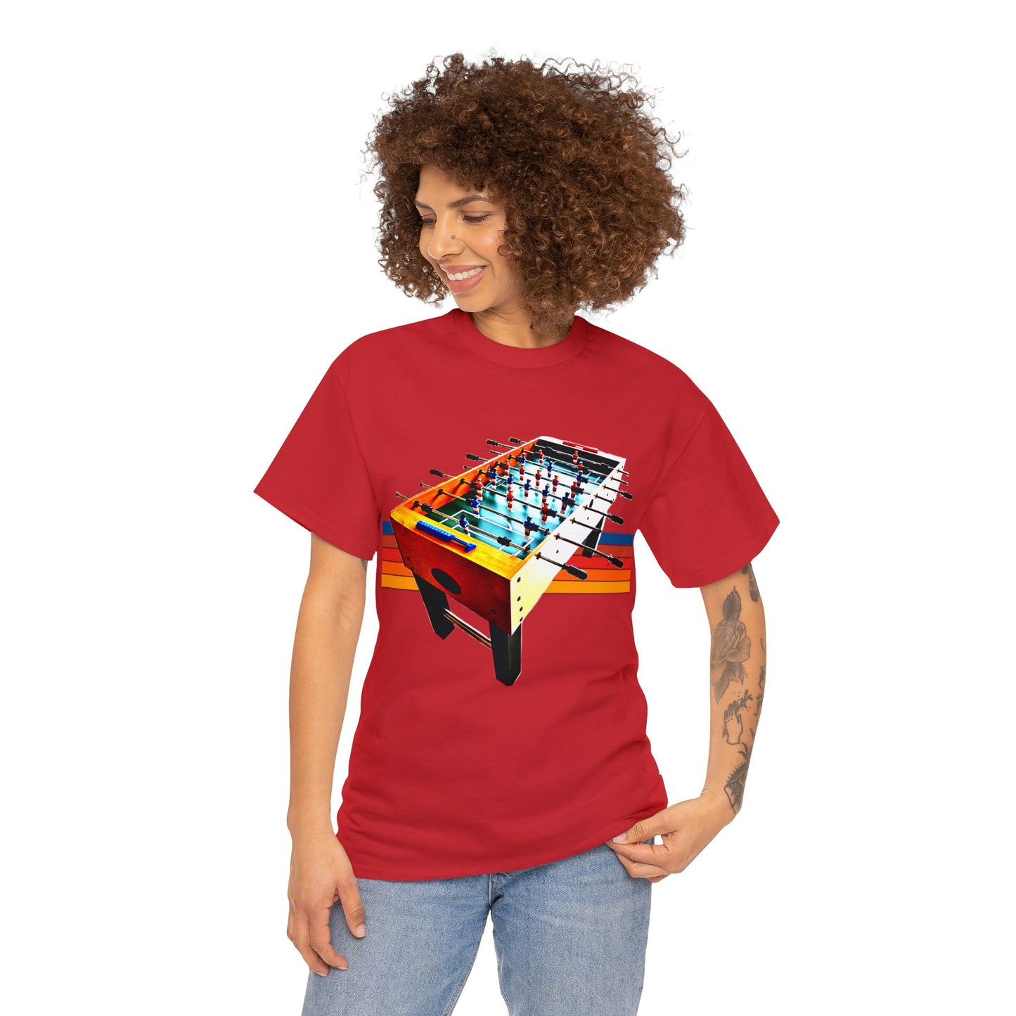 Table Soccer, Soccer Toy Game, Foos, Ball Soccer, Table Football Heavy Cotton Tee