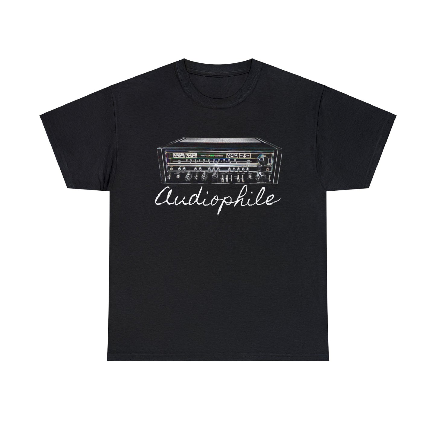 Vintage Stereo Receiver, Audiophile, Retro Stereo, High Fidelity Heavy Cotton Tee