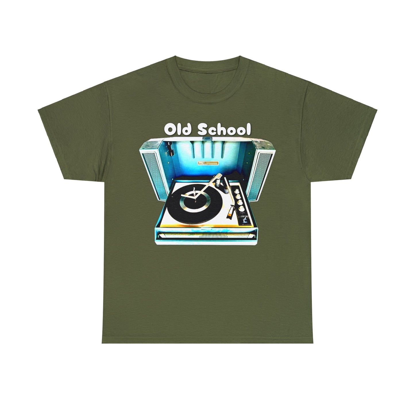 Vintage Record Player, Old School Stereo, Wildcat Portable Record Player Heavy Cotton Tee