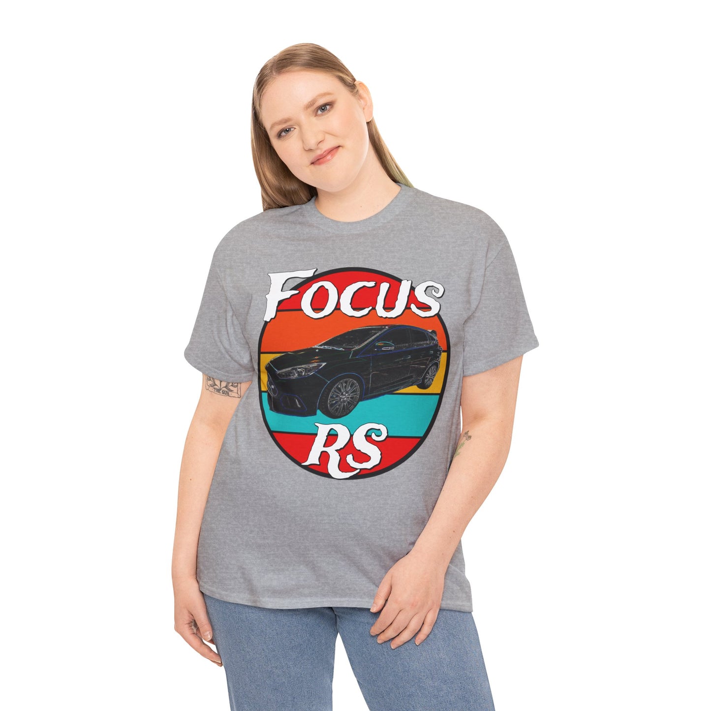 Focus RS Hot Hatch Turbo Charged Hatchback Sports Car Heavy Cotton Tee