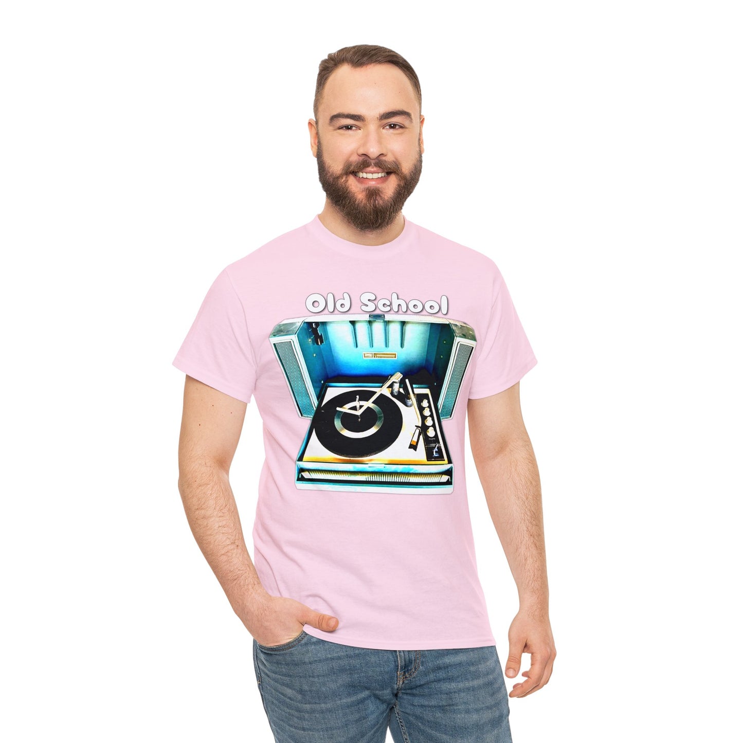 Vintage Record Player, Old School Stereo, Wildcat Portable Record Player Heavy Cotton Tee