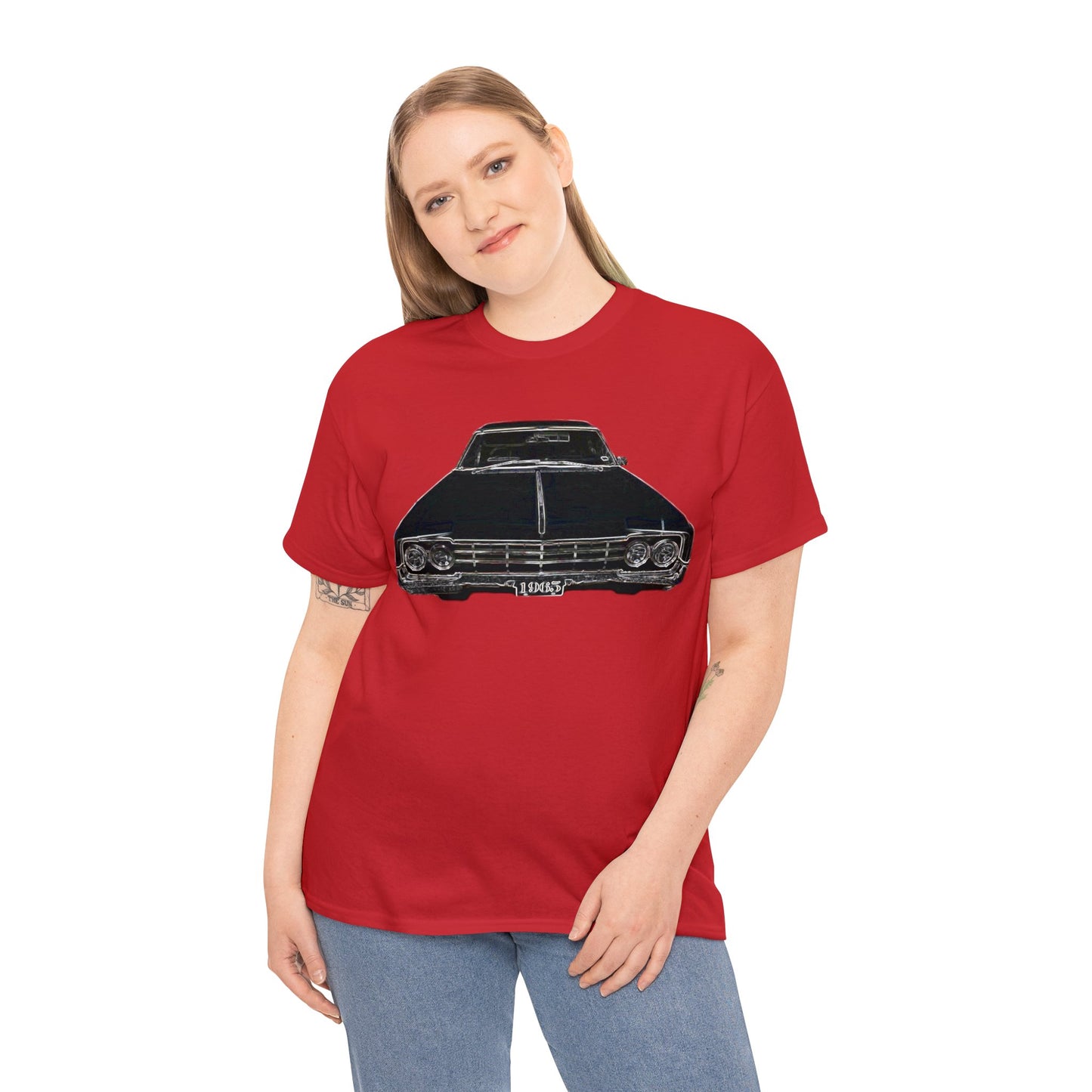 1965 Oldsmobile, Vintage Car, Retro Car Heavy Cotton Tee