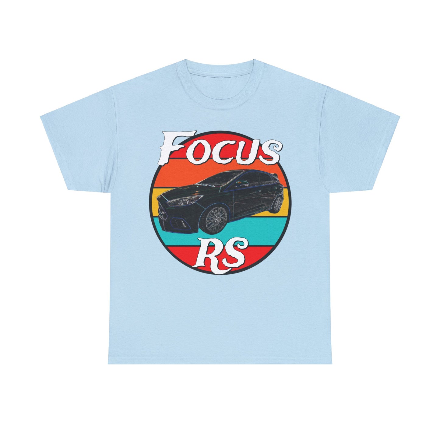 Focus RS Hot Hatch Turbo Charged Hatchback Sports Car Heavy Cotton Tee