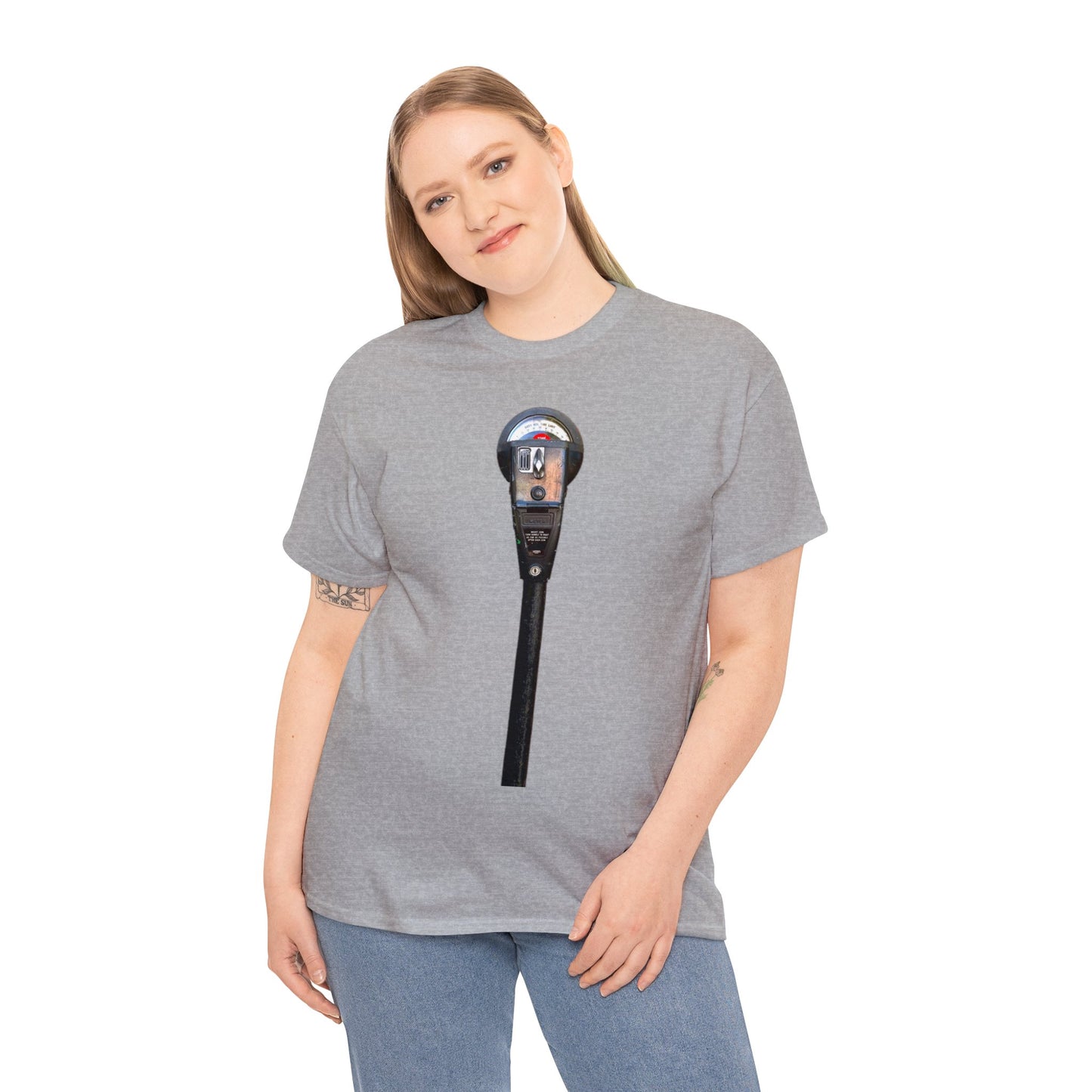 Parking Meter, Vintage Parking Spot Meter, Coin Operated Parking Meter Timer Heavy Cotton Tee