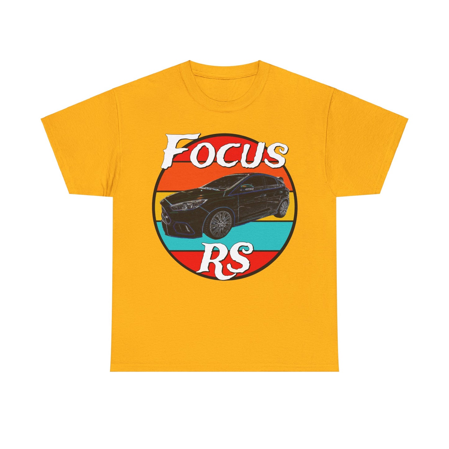 Focus RS Hot Hatch Turbo Charged Hatchback Sports Car Heavy Cotton Tee