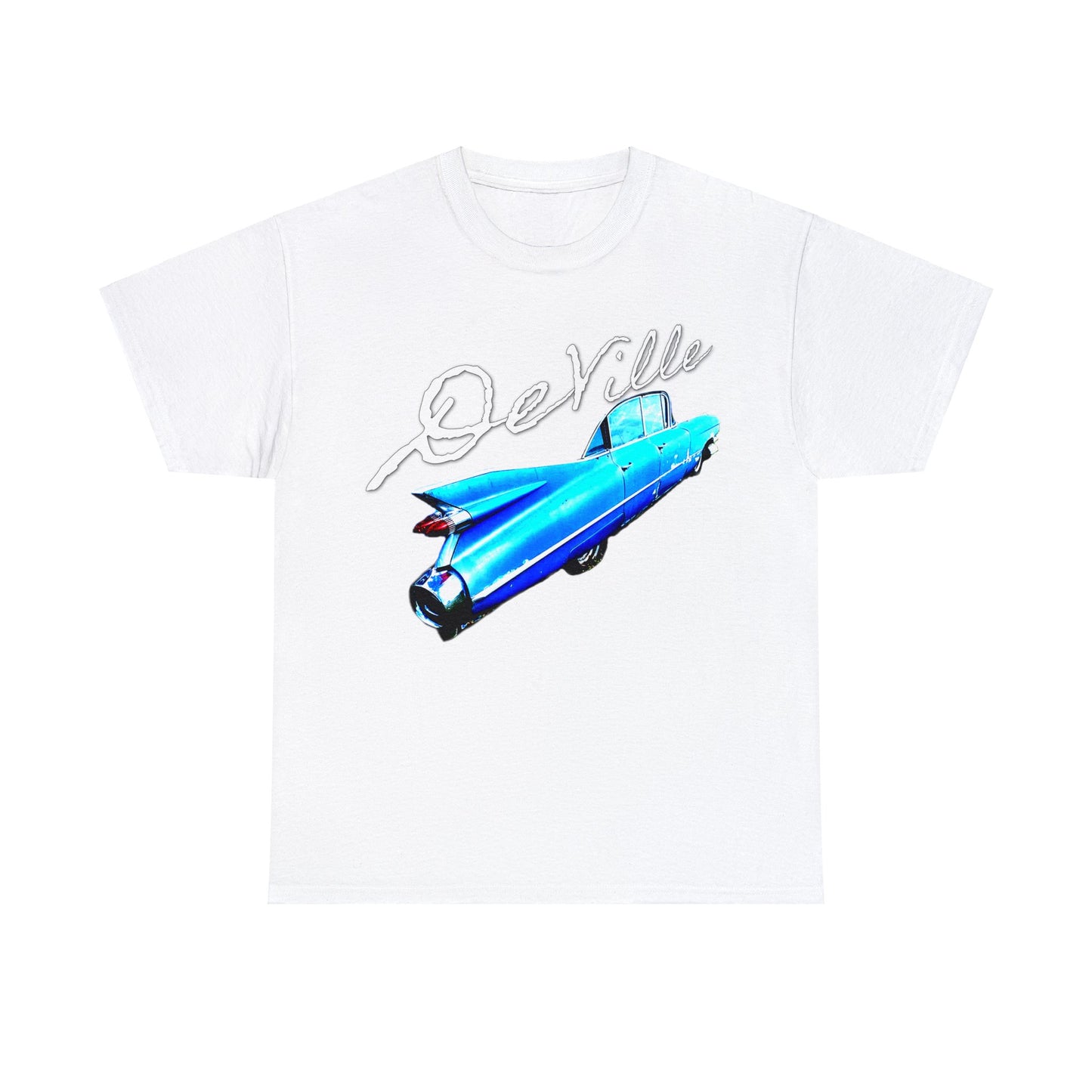 Deville Car, Antique American Car, Retro American Car, Caddy Heavy Cotton Tee