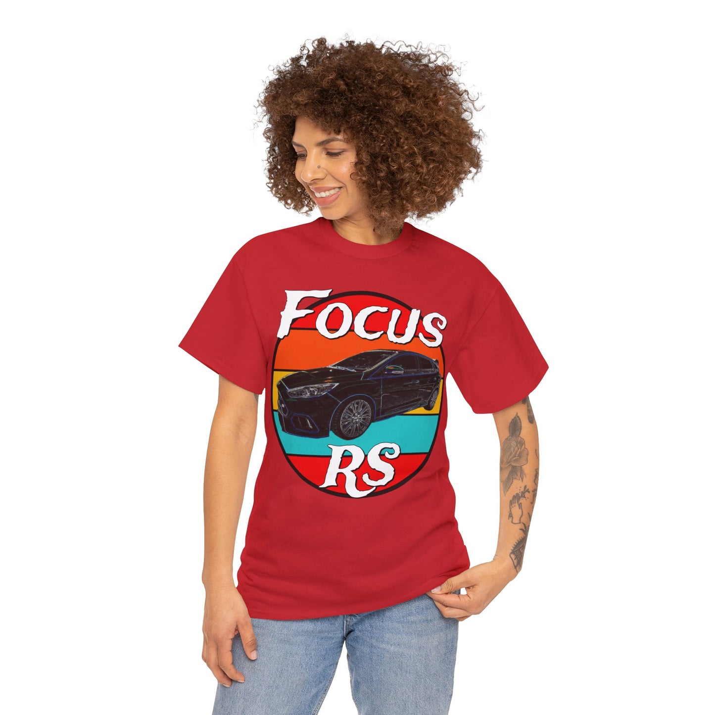 Focus RS Hot Hatch Turbo Charged Hatchback Sports Car Heavy Cotton Tee
