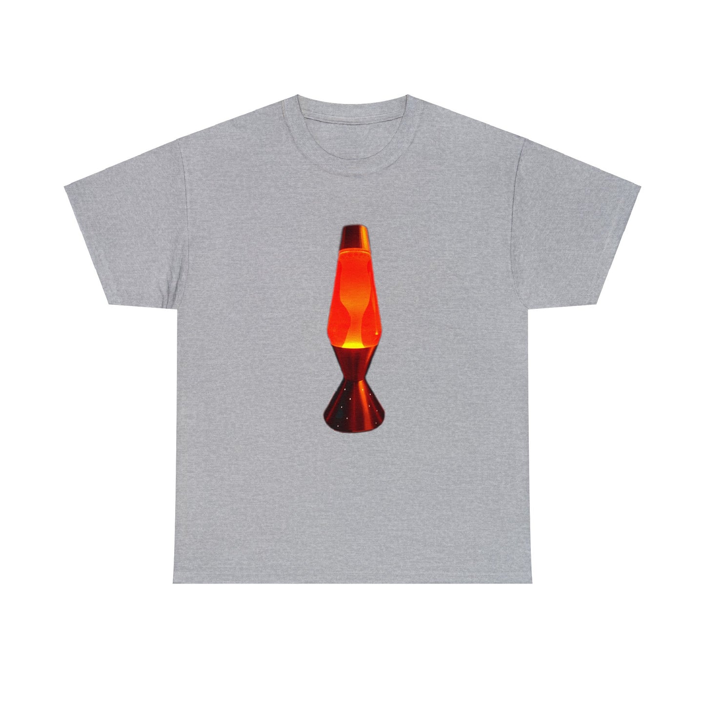 Orange Lava Lamp, Retro Lava Lamp, 1970s lighting Heavy Cotton Tee