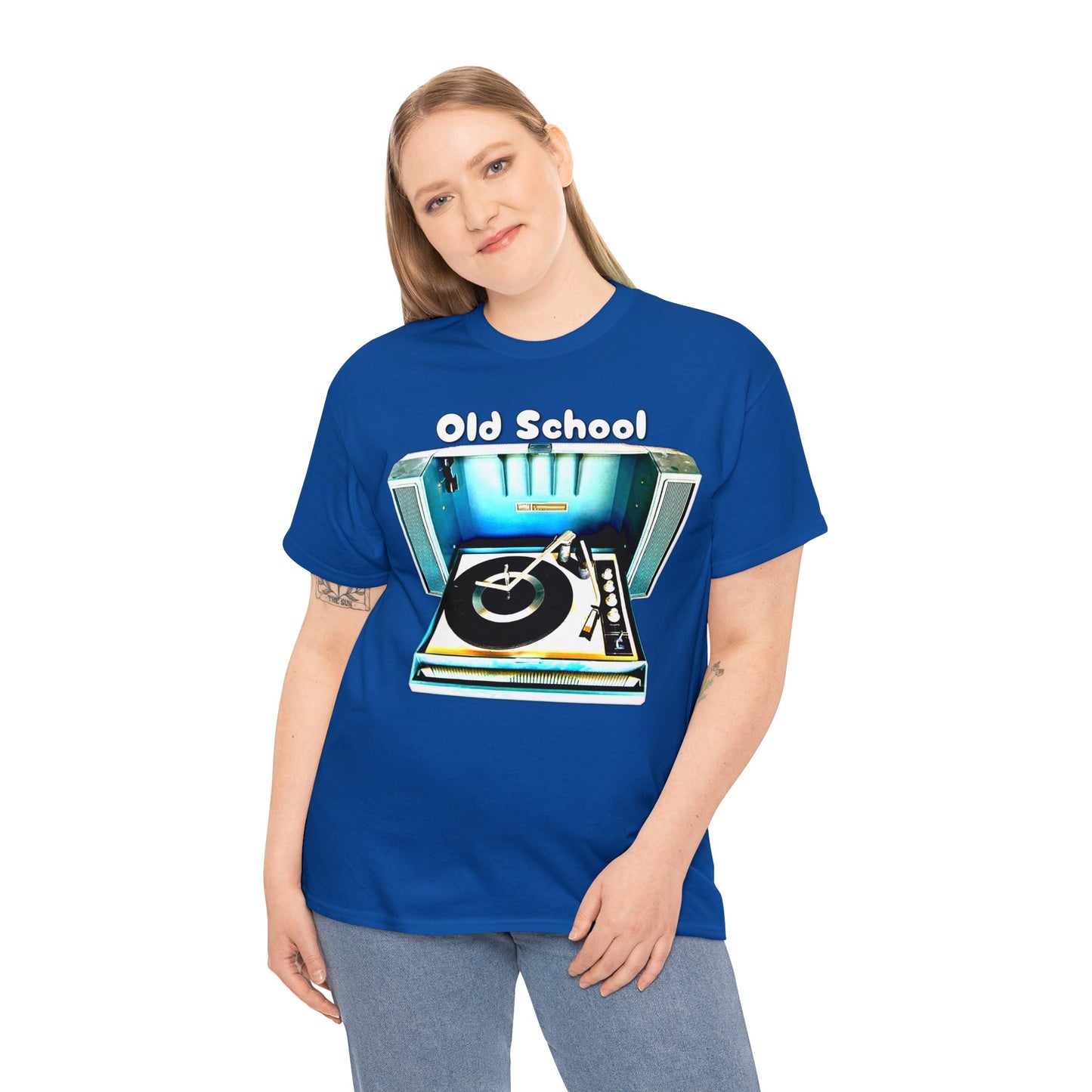 Vintage Record Player, Old School Stereo, Wildcat Portable Record Player Heavy Cotton Tee