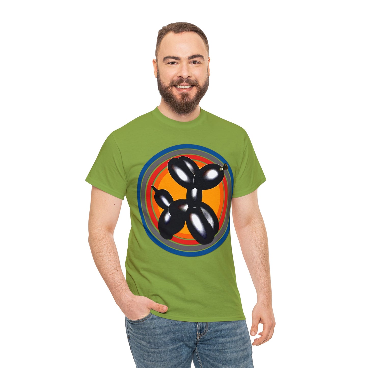 Balloon Animal Dog, Fun Balloon Dog, Circus Balloons Heavy Cotton Tee