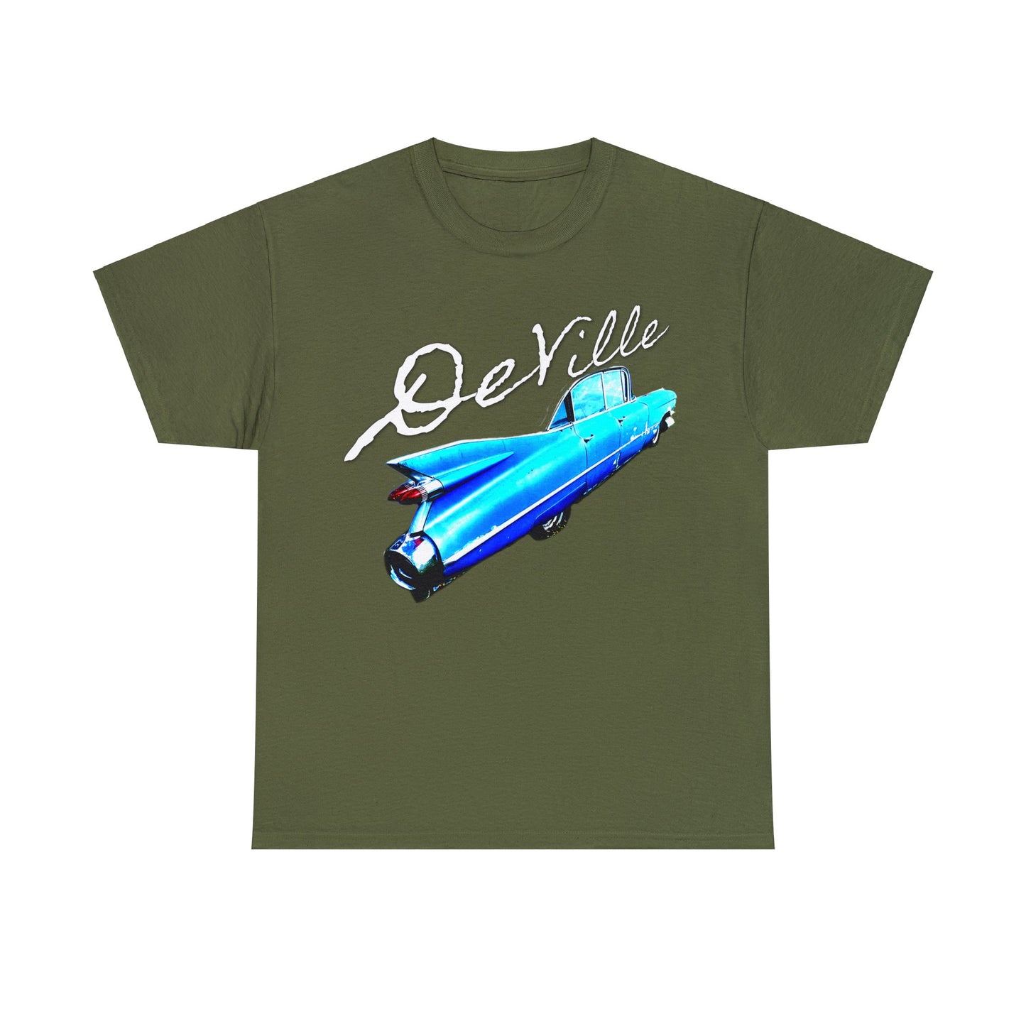 Deville Car, Antique American Car, Retro American Car, Caddy Heavy Cotton Tee
