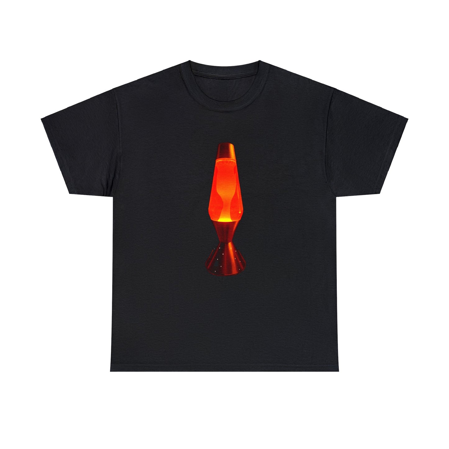 Orange Lava Lamp, Retro Lava Lamp, 1970s lighting Heavy Cotton Tee