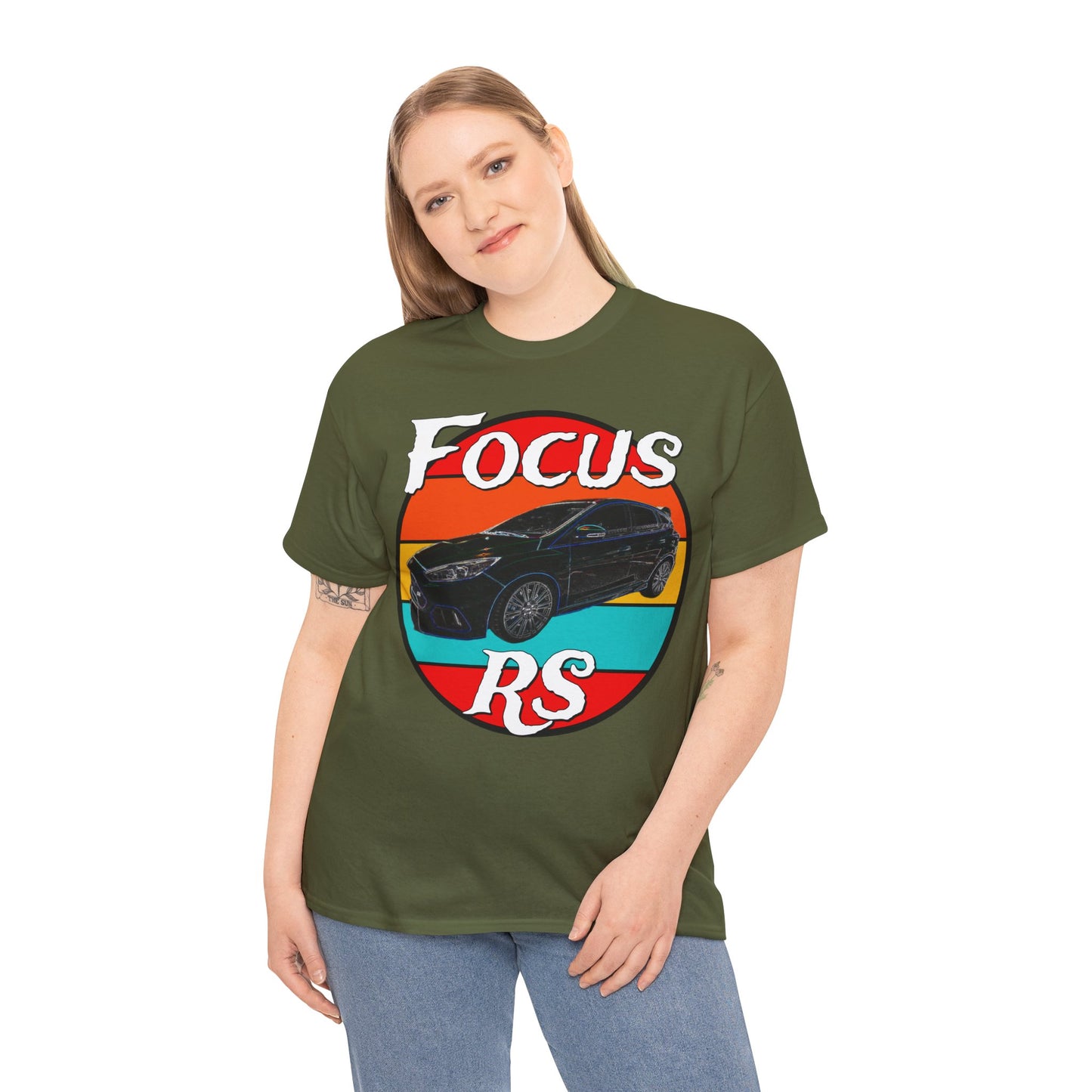 Focus RS Hot Hatch Turbo Charged Hatchback Sports Car Heavy Cotton Tee