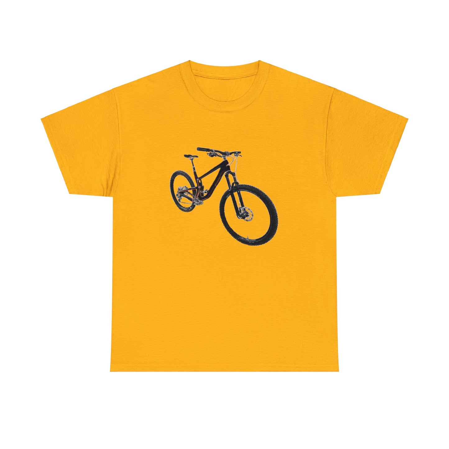 Mountain Bike, Mountain Biker, Full Suspension Mountain Bike, MTB Heavy Cotton Tee