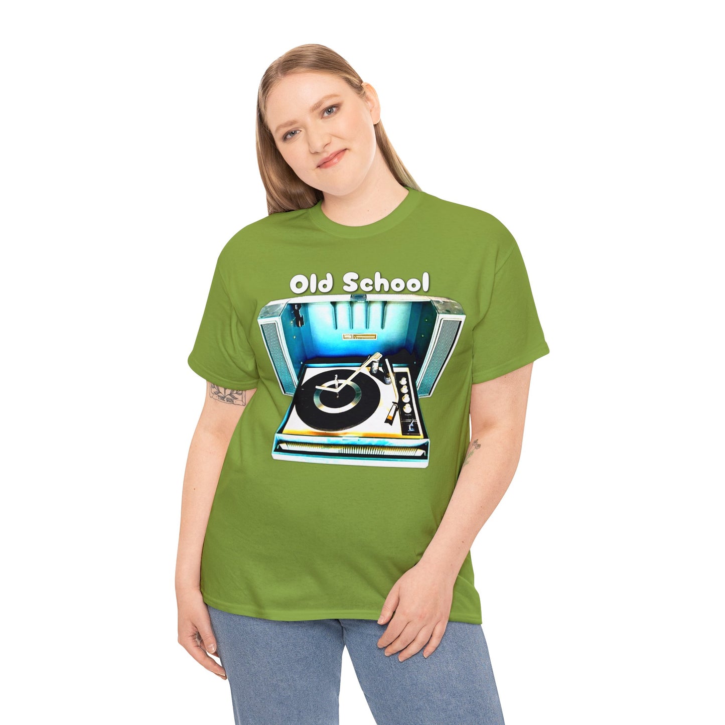 Vintage Record Player, Old School Stereo, Wildcat Portable Record Player Heavy Cotton Tee