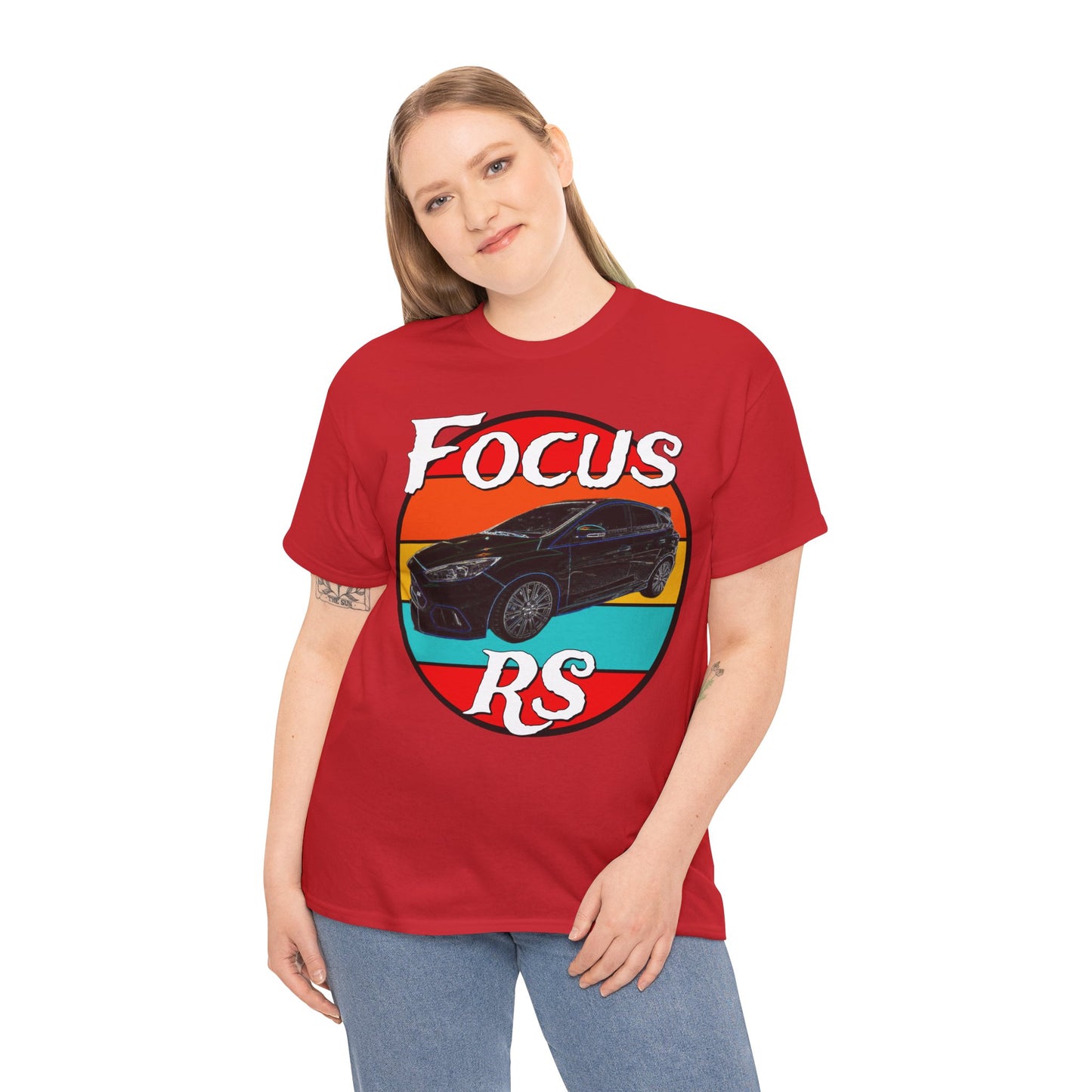 Focus RS Hot Hatch Turbo Charged Hatchback Sports Car Heavy Cotton Tee