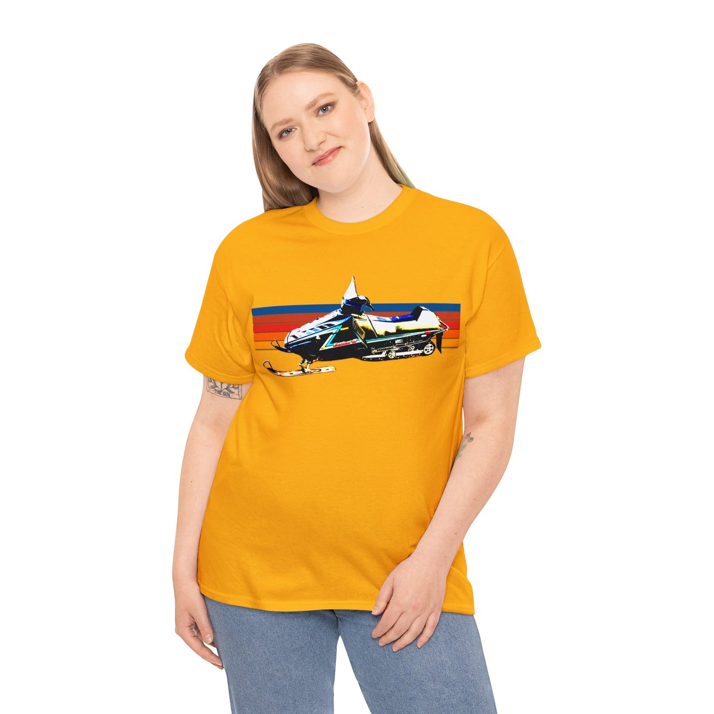 Vintage Exciter 2 Snowmobile, 1990s Snow Mobile, Snow Machine Heavy Cotton Tee