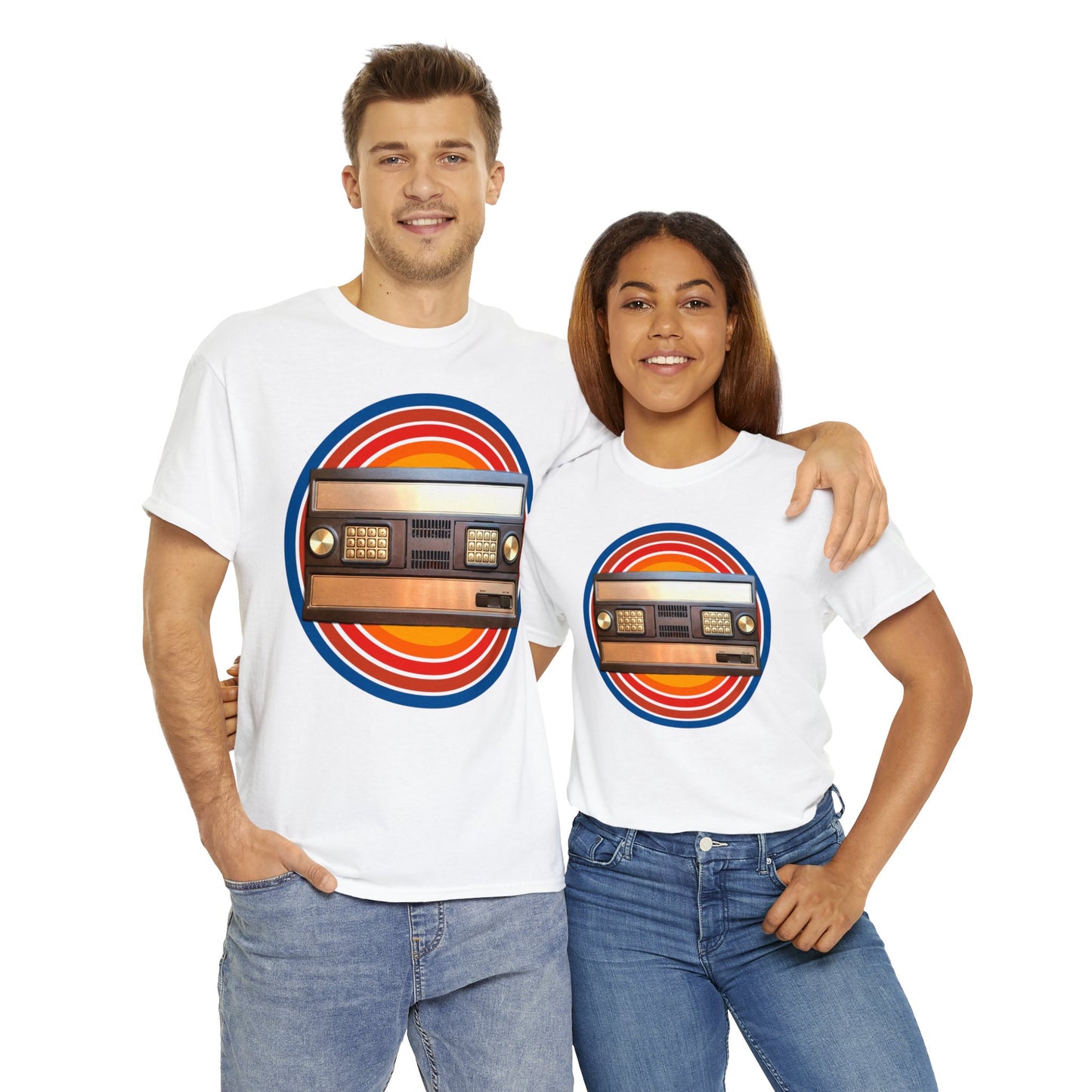 Vintage 1980's Video Game Console, Retro Home Video Game Heavy Cotton Tee