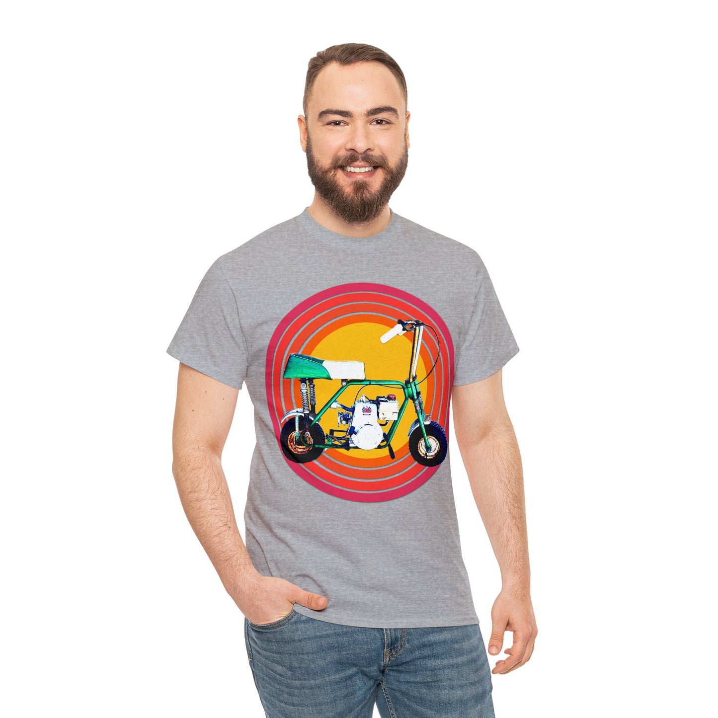 Mini Bike, Scooter, Vintage, Retro, Motorcycle, Moped, 1960's, Sears Heavy Cotton Tee