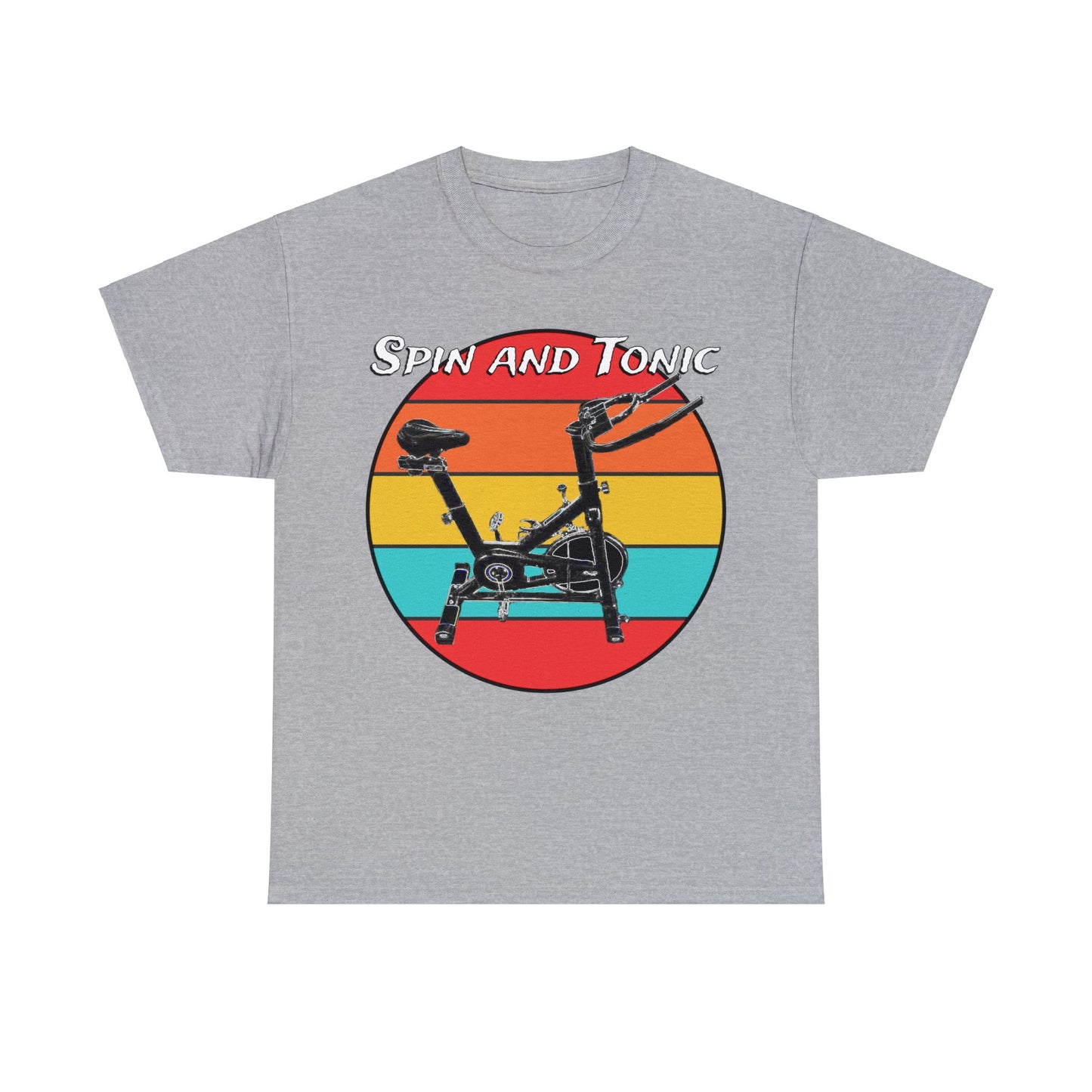 Spin Bike, Spin Class, Spinning, Stationary Bike, Indoor Cycling Heavy Cotton Tee