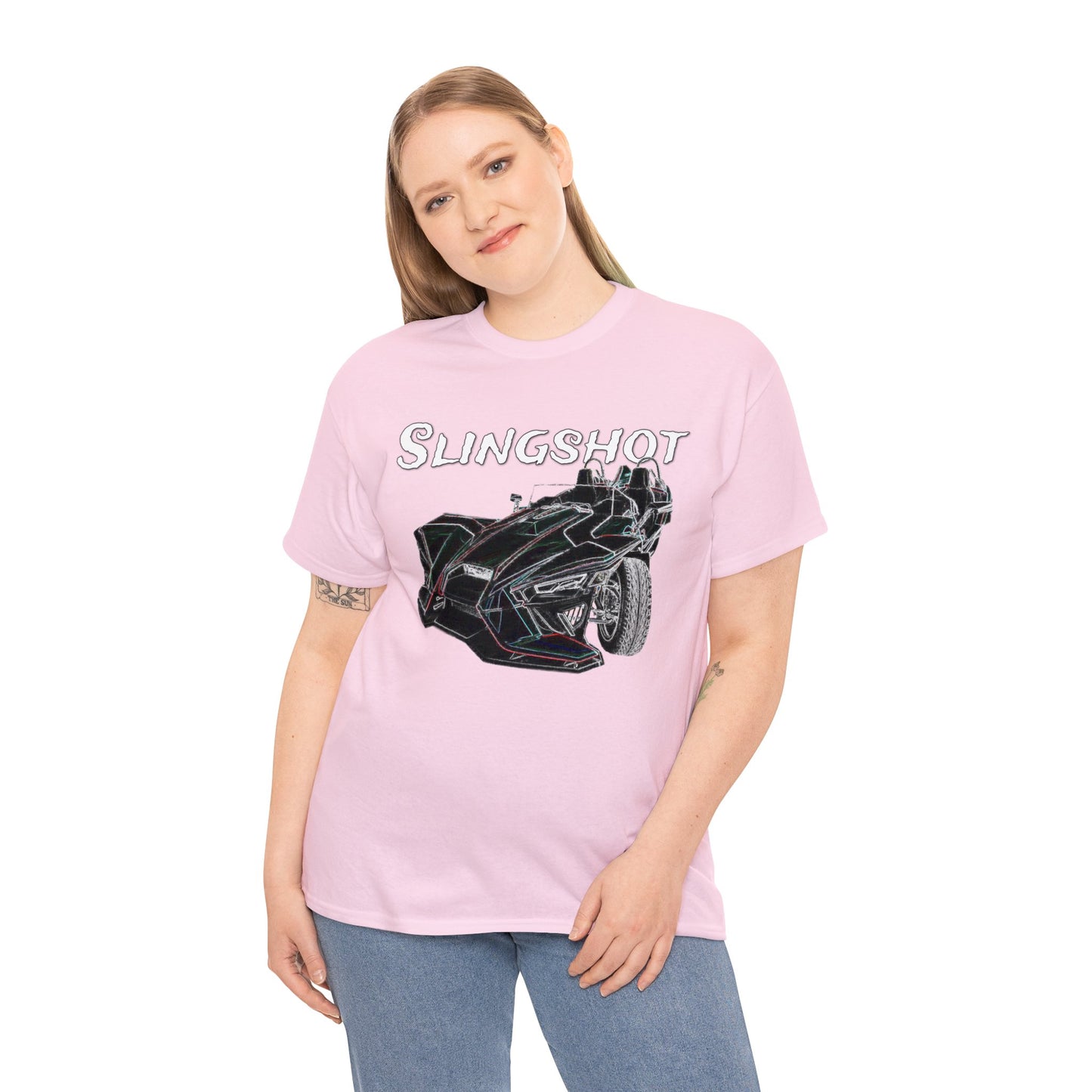 Sling Shot Three Wheel Car, Slingshot Convertible Heavy Cotton Tee