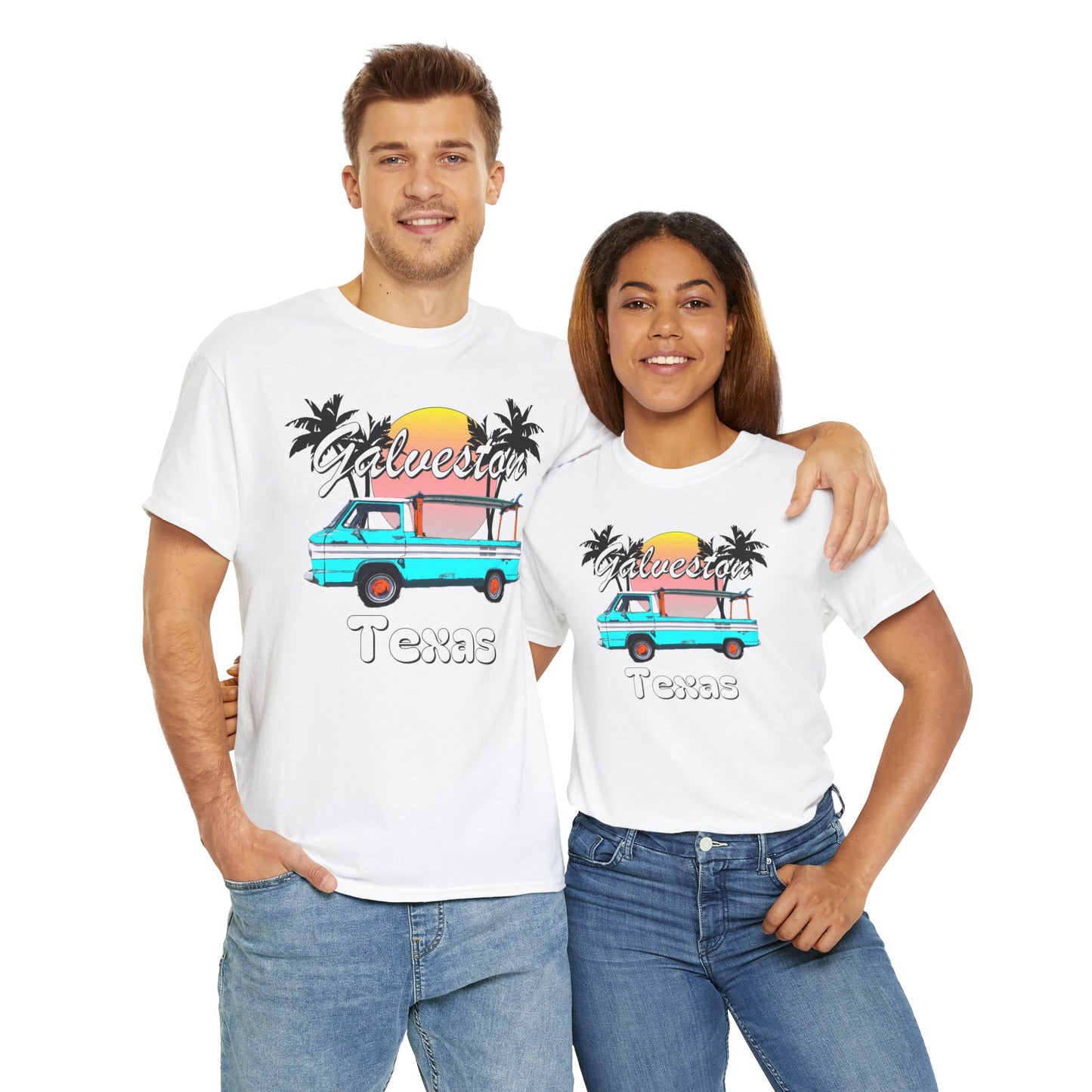 Galveston Island Texas, Galveston Beach, Vintage Galveston Island Heavy Cotton Tee
