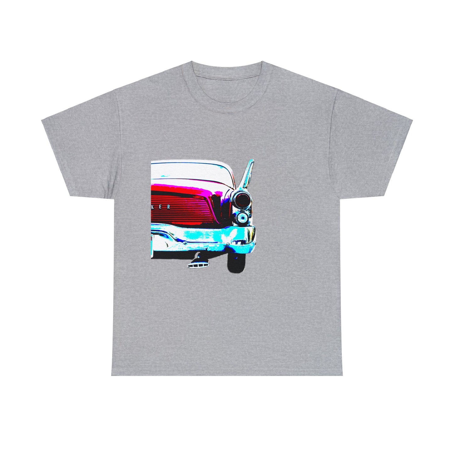 Vintage Studebaker Car, Retro Hawk Car With Tail Fins Heavy Cotton Tee