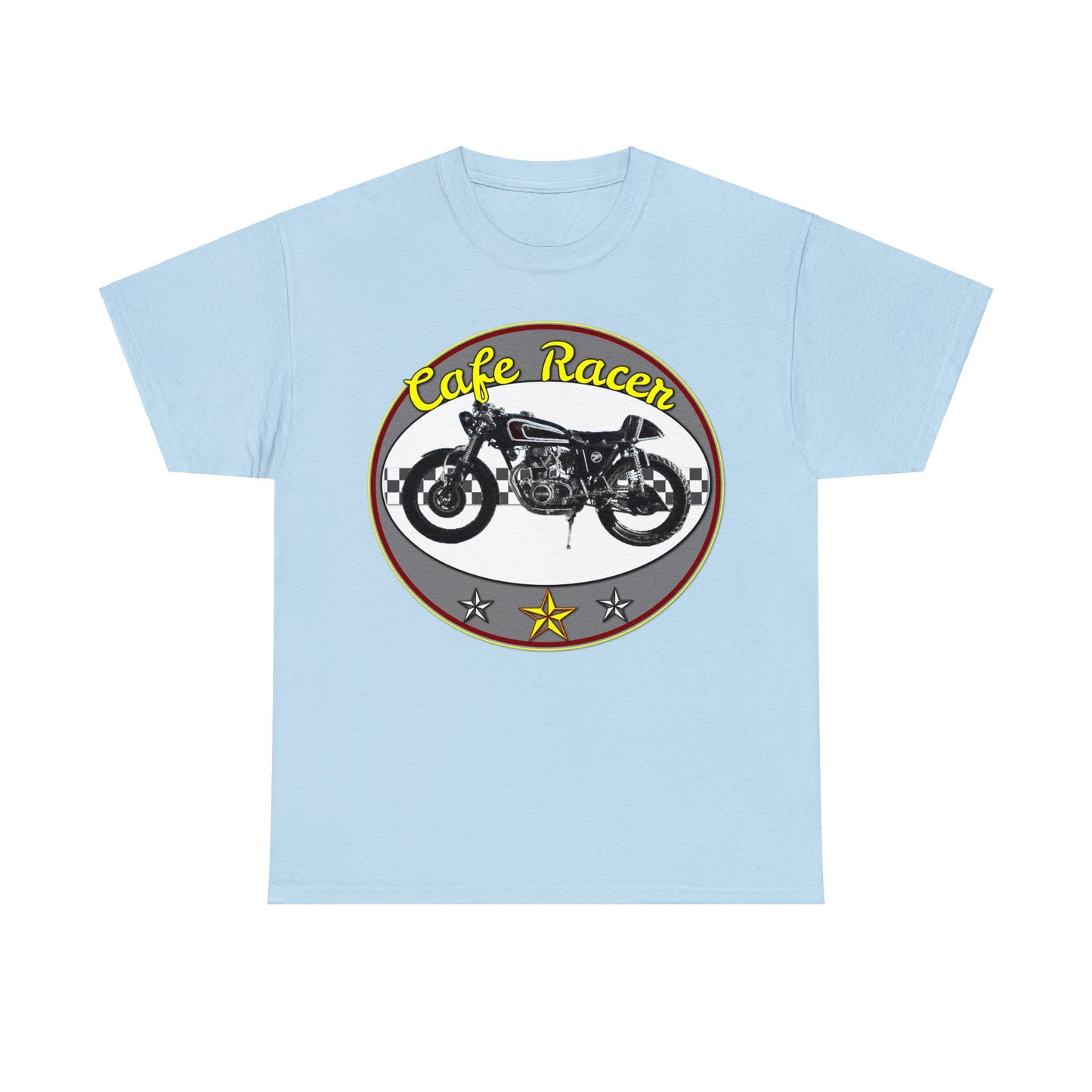 Cafe Racer Motorcycle, Street Bike, Street Motorcycle Heavy Cotton Tee